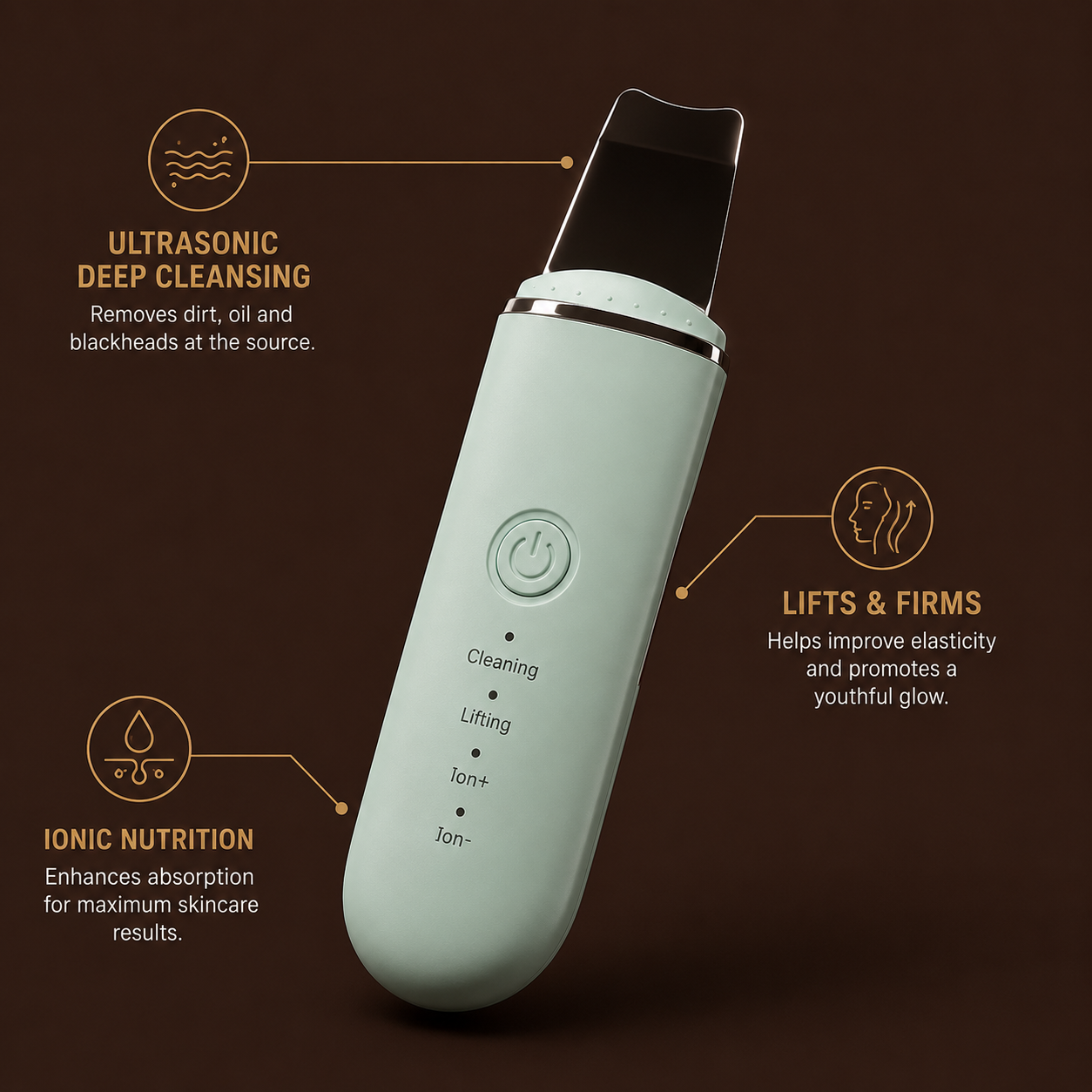 Kinkko Ultrasonic Skin Scrubber